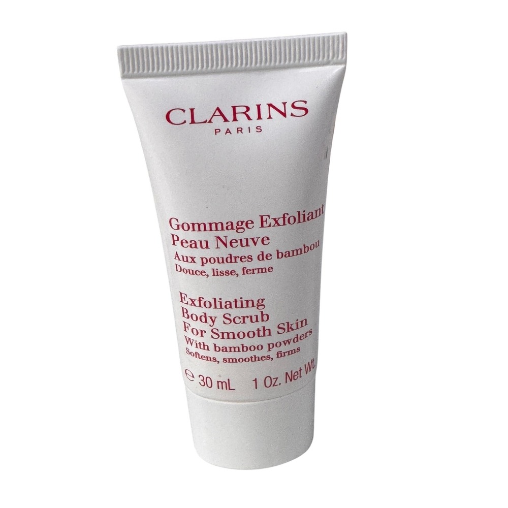 Clarins Exfoliating Body Scrub For Smooth Skin Bamboo Powder 30ml 1oz Travel